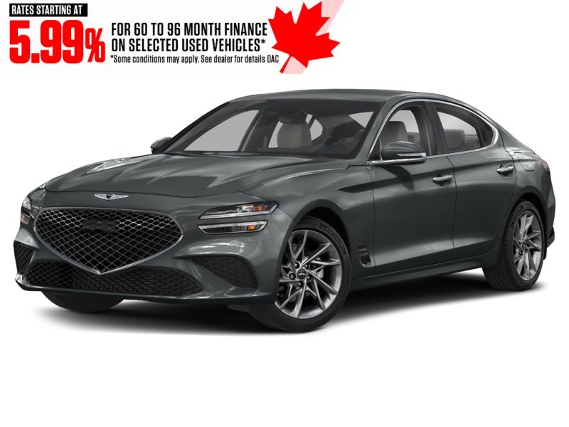 2022 Genesis G70 2.0T Advanced AWD Makalu Grey  Shot 1