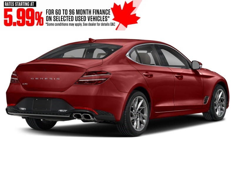 2022 Genesis G70 2.0T Advanced AWD Cavendish Red  Shot 20