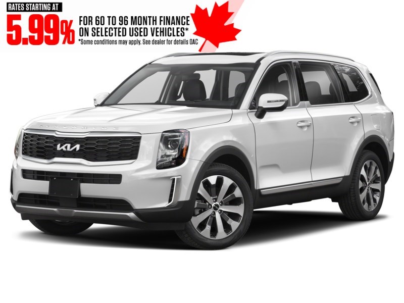 2022 Kia Telluride Nightsky AWD Glacial White Pearl  Shot 1