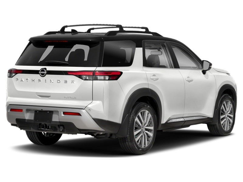 2023 Nissan Pathfinder Platinum 4WD Pearl White TriCoat/Super Black  Shot 45