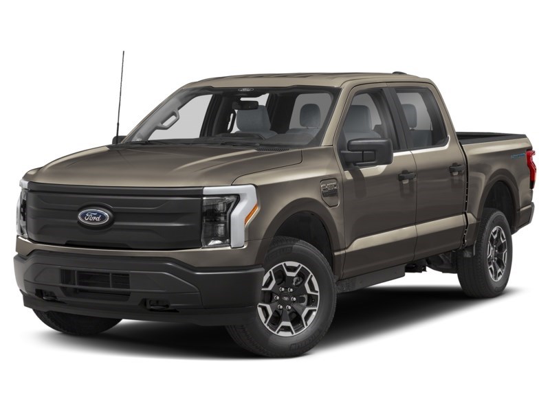 2023 Ford F-150 Lightning Pro 4WD SuperCrew 5.5' Box Stone Grey Metallic  Shot 4