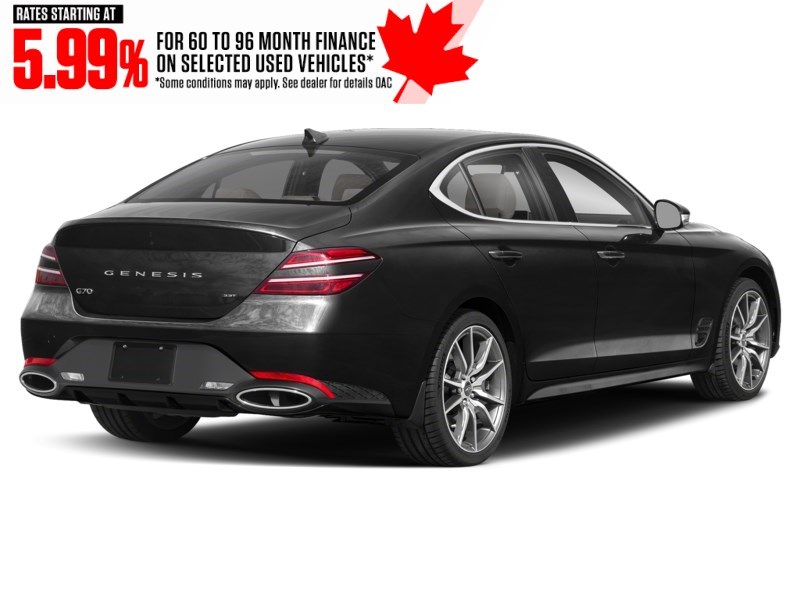 2022 Genesis G70 3.3T Sport AWD Vik Black  Shot 2