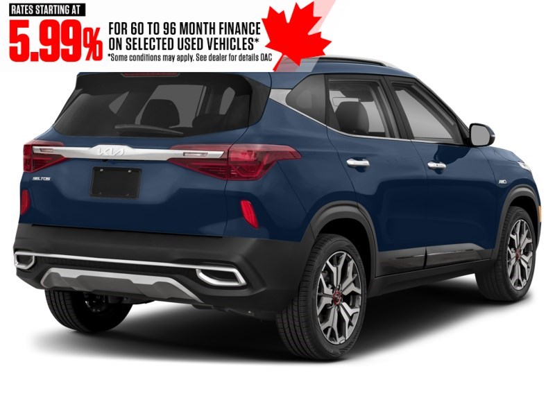 2023 Kia Seltos SX Turbo AWD w/Black Interior Dark Ocean Blue  Shot 2