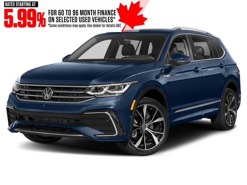 2022 Volkswagen Tiguan Highline R-Line 4MOTION Atlantic Blue Metallic  Shot 4