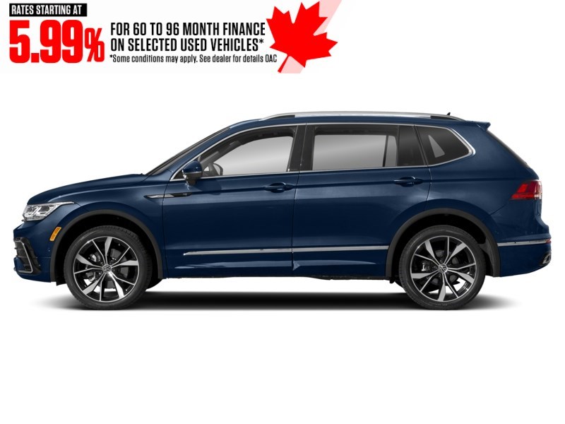 2022 Volkswagen Tiguan Highline R-Line 4MOTION Atlantic Blue Metallic  Shot 3
