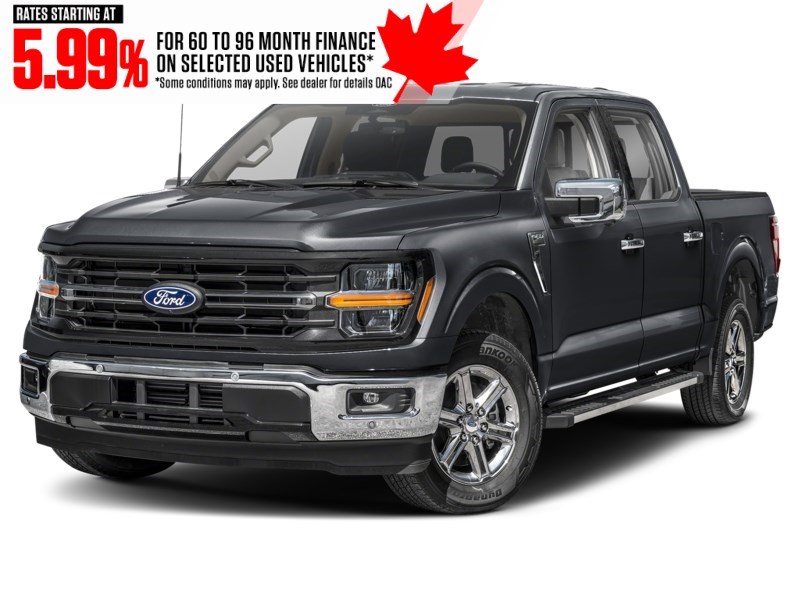 2024 Ford F-150 XLT 4WD SuperCrew 5.5' Box Agate Black Metallic  Shot 1