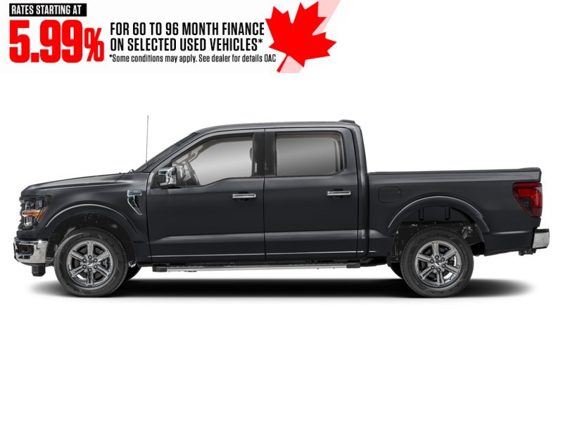 2024 Ford F-150 XLT 4WD SuperCrew 5.5' Box Agate Black Metallic  Shot 3