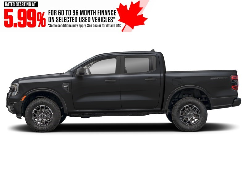 2024 Ford Ranger XLT 4WD SuperCrew 5' Box Shadow Black  Shot 5