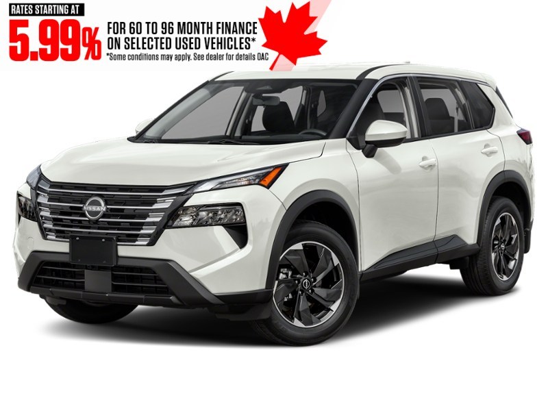 2024 Nissan Rogue AWD SV Moonroof Everest White Pearl Tricoat  Shot 1