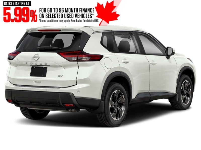 2024 Nissan Rogue AWD SV Moonroof Everest White Pearl Tricoat  Shot 2