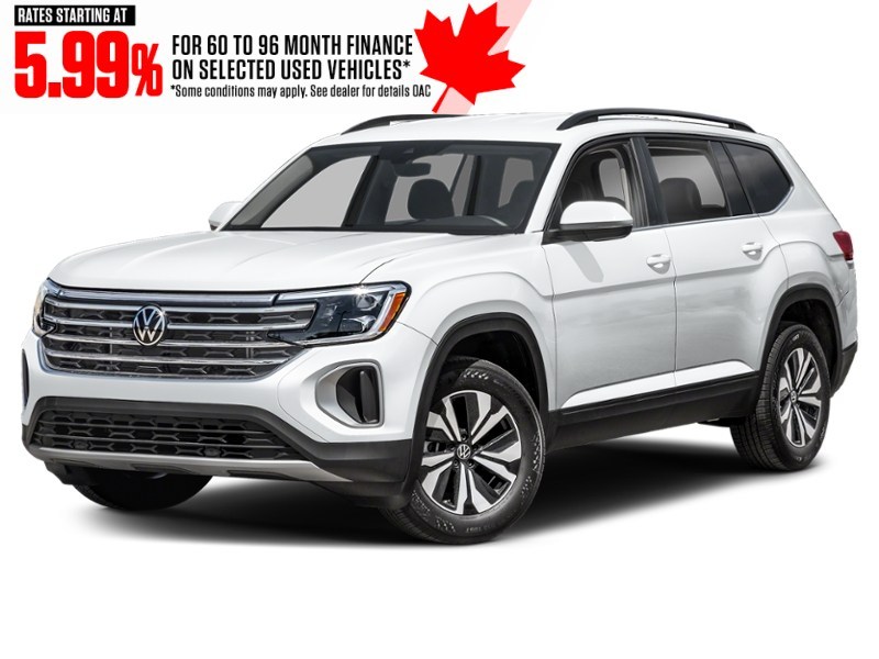 2025 Volkswagen Atlas Comfortline 2.0 TSI 4MOTION Pure White  Shot 4
