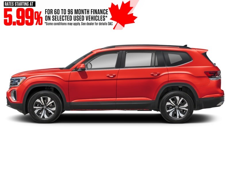 2024 Volkswagen Atlas Comfortline 2.0 TSI 4MOTION Aurora Red Chroma  Shot 18