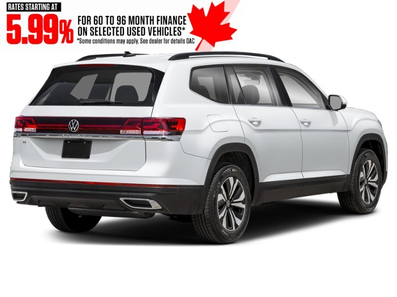 2025 Volkswagen Atlas Comfortline 2.0 TSI 4MOTION Pure White  Shot 2