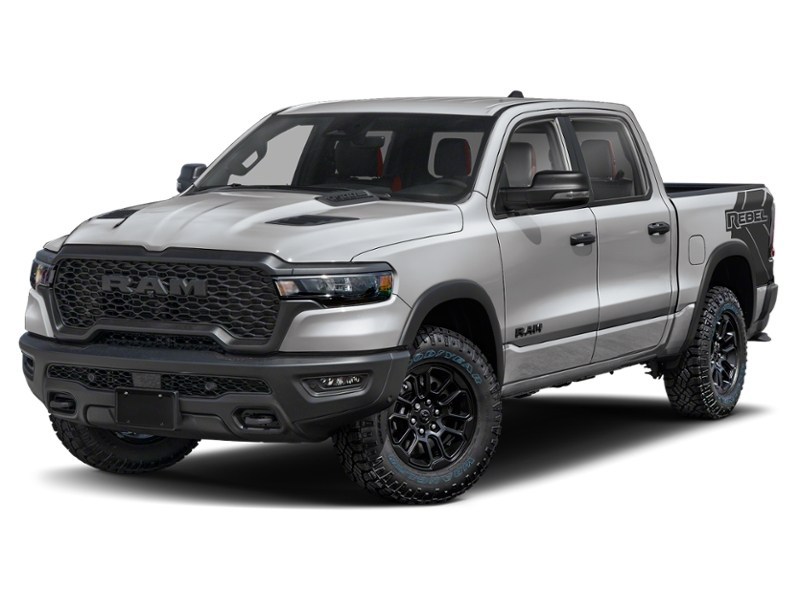 2027 RAM 1500 Rebel 4x4 Crew Cab 5'7" Box Silver Zynith  Shot 32