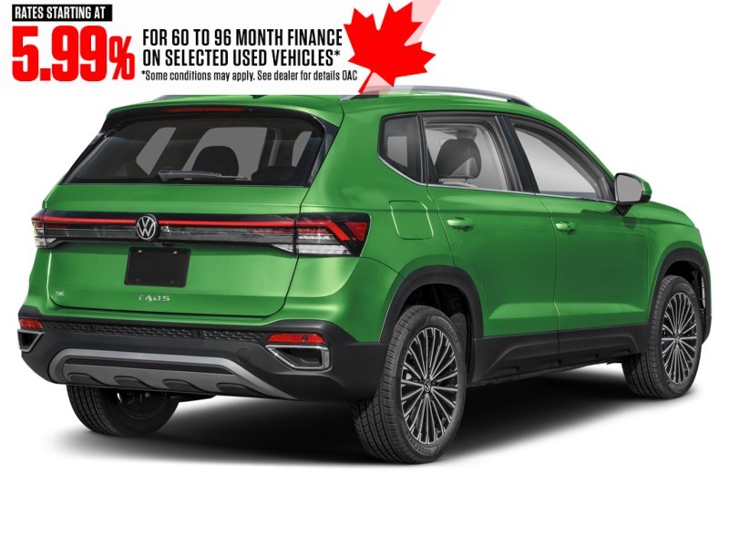 2025 Volkswagen Taos Comfortline 4MOTION Serrano Green Metallic  Shot 38